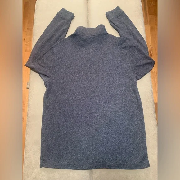 Van Heusen Mens Flex Heather Black Gray Jasper 1/4 Zip Pullover NEW Size Medium - Picture 6 of 7